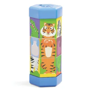 Set Quercetti Puzzle rotativ Mix and Match Animale de ferma si jungla 02582
