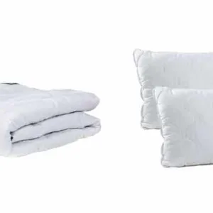 Set Somnart Superior Plus cu pilota groasa 200 x 220 cm si 2 perne 50 x 70 cm din bumbac