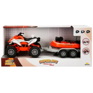 Set Super ATV cu remorca si barca