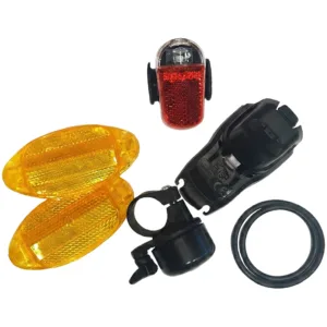 Set accesorii Dino Bikes faruri fata si spate