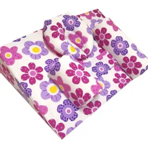 Set antiregurgitare si pozitionare cu plan inclinat pentru bebelusi DeLuxe Floricele