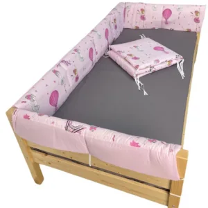Set aparatori laterale Maxi pentru pat Montessori 120x200 cm Balerine