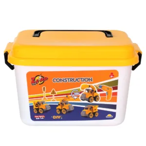 Set asamblare pentru construit masinute de constructii