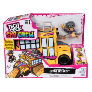 Set autobuz cu mini skateboard si figurina