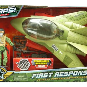 Set avion militar cu figurina
