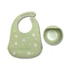 Set baveta si castronel cu ventuza de silicon Lorelli Baby Care Fresh Green