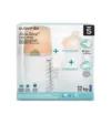 Set biberon anticolici si tetina Suavinex cu debit mediu plus saculet silicon Zero Zero 270 ml