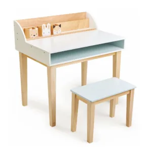 Set birou si scaun din lemn premium