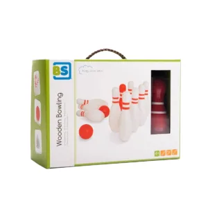 Set bowling din lemn