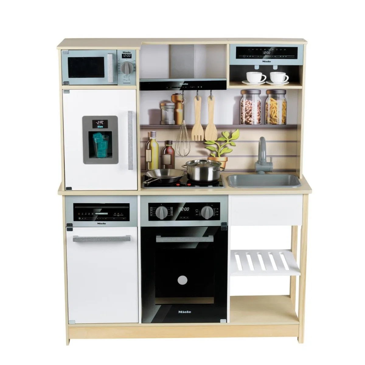 Set bucatarie din lemn cu lumini si sunete