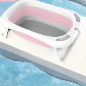 Set cadita Little Mom cu hamac si termometru pentru copii Pink Whale