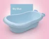 Set cadita Little Mom cu hamac si termometru pentru copii Sky Blue
