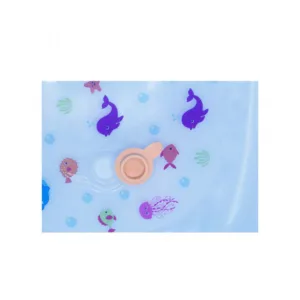 Set cadita de baie cu 6 piese BabyJem Bleu
