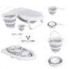 Set cadita pliabila cu 4piese Cangaroo Hawaii Grey