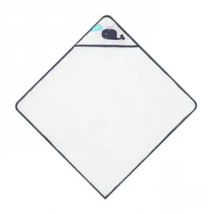 Set cadou bebelusi cu 5 mini prosopele si prosop de baie cu gluga model Marin