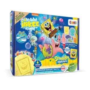 Set cadou de baie Craze Inkee cu 7 surprize SpongeBob
