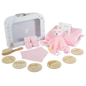 Set cadou pentru bebelusi Cangaroo 6 in 1 Bearli Roz