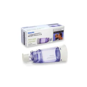 Set camera de inhalare Philips Respironics Optichamber Diamond cu masca M compatibila din silicon pentru copii 1-5 ani