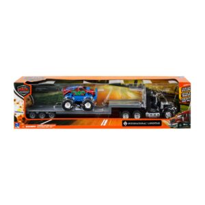 Set camion cu platforma si masina de teren