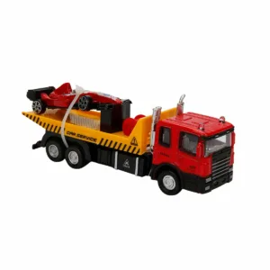 Set camion transportator cu masina de curse