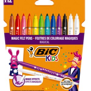 Set carioci multicolore si radiera Colour Erase Bic