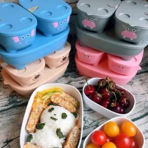 Set caserole hrana cu capac Bentomals To Go catelus