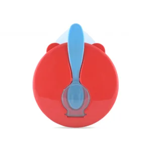 Set castron cu capac si lingurita Blue