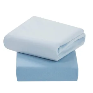 Set cearceaf cu elastic 140 cm x 70 cm Clevamama blue