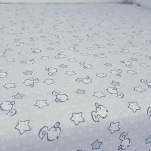 Set cearceafuri Blue Ducks KidsDecor cu elastic din bumbac 70x120 cm