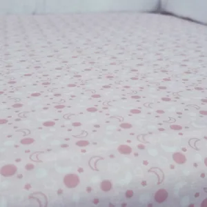 Set cearceafuri Pink Moon KidsDecor cu elastic din bumbac 60x107 cm