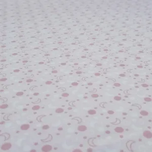 Set cearceafuri Pink Moon KidsDecor cu elastic din bumbac 60x120 cm