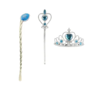 Set codita cu tiara si bagheta Printesa de Gheata