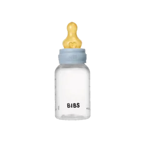 Set complet biberon anticolici Bibs 150 ml Latex Baby Blue