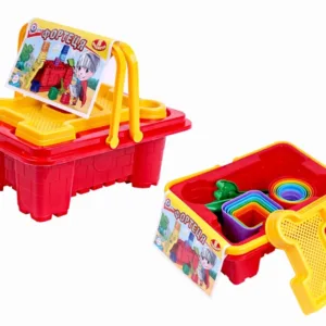Set constructii pentru nisip castel TechnoK cu accesorii