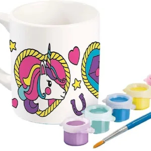 Set creativ Cana de pictat si decorat Totum Unicorn