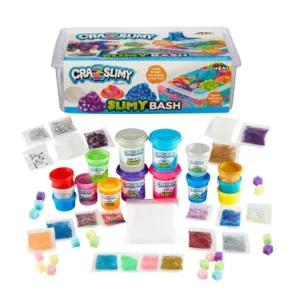 Set creativ Slime in recipient cu capac CrazArt Cra-Z-Slimy Slimy Bash 79558
