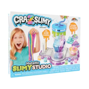 Set creativ cu slime metalic CrazArt Cra-Z-Slimy Metallic Slimy Studio 160016