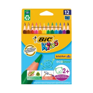 Set creioane colorate triunghiulare Evolution Triangle Bic