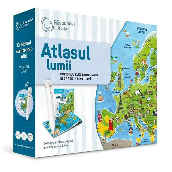 Set creion electronic si carte Raspundel Istetel Atlasul Lumii