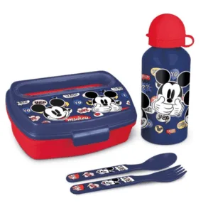 Set cutie sandwich si sticla inox Disney Mickey Mouse