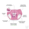 Set de 3 chilotei de antrenament la olita My Little Training Pants 2-3 ani Pink Dragon