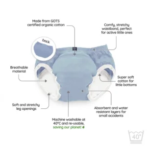 Set de 3 chilotei de antrenament la olita My Little Training Pants 3-4 ani Ocean Blue