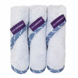 Set de 3 prosopele din bambus Clevamama albastru 3536