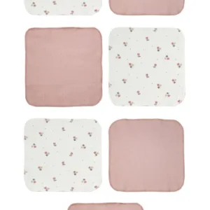 Set de 7 batistute din bumbac pentru bebelusi