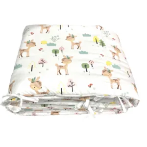 Set de aparatori pufoase h35 pat 140x70 cm DeLuxe Caprioare
