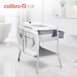 Set de baie 2 in 1 cu Masuta de infasat si Cadita de baie