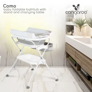 Set de baie 2in1 Cangaroo Como Gri cu design Pliabil