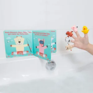 Set de baie carte si marionete pentru degete Ludi