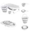 Set de baie cu cadita 3 in 1 pliabil Cangaroo Hawaii 80 x 48 x 24 cm Gri