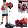 Set de box pentru copii cu stand reglabil si manusi
